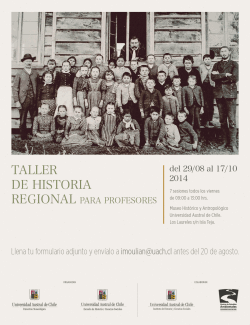 afiche taller historia regional