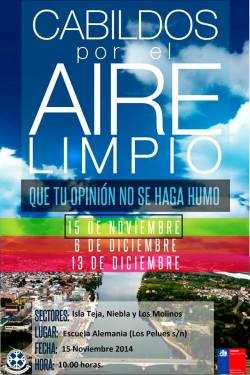 CABILDOS POR EL AIRE LIMPIO. Isla Teja jpg